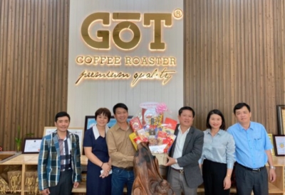 Lãnh đạo Sở công thương tỉnh Lâm Đồng thăm và chúc Tết Gotcoffee nhân dịp đầu xuân 2024